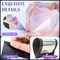 300 Pcs Mylar Bags, Smell Proof Bags Foil Pouch, Holographic Resealable Bags for Small Business, Candy Sample Jewelry Bag Sealable Packaging for Party Favor Food Storage (2.4x3.9in-Black)